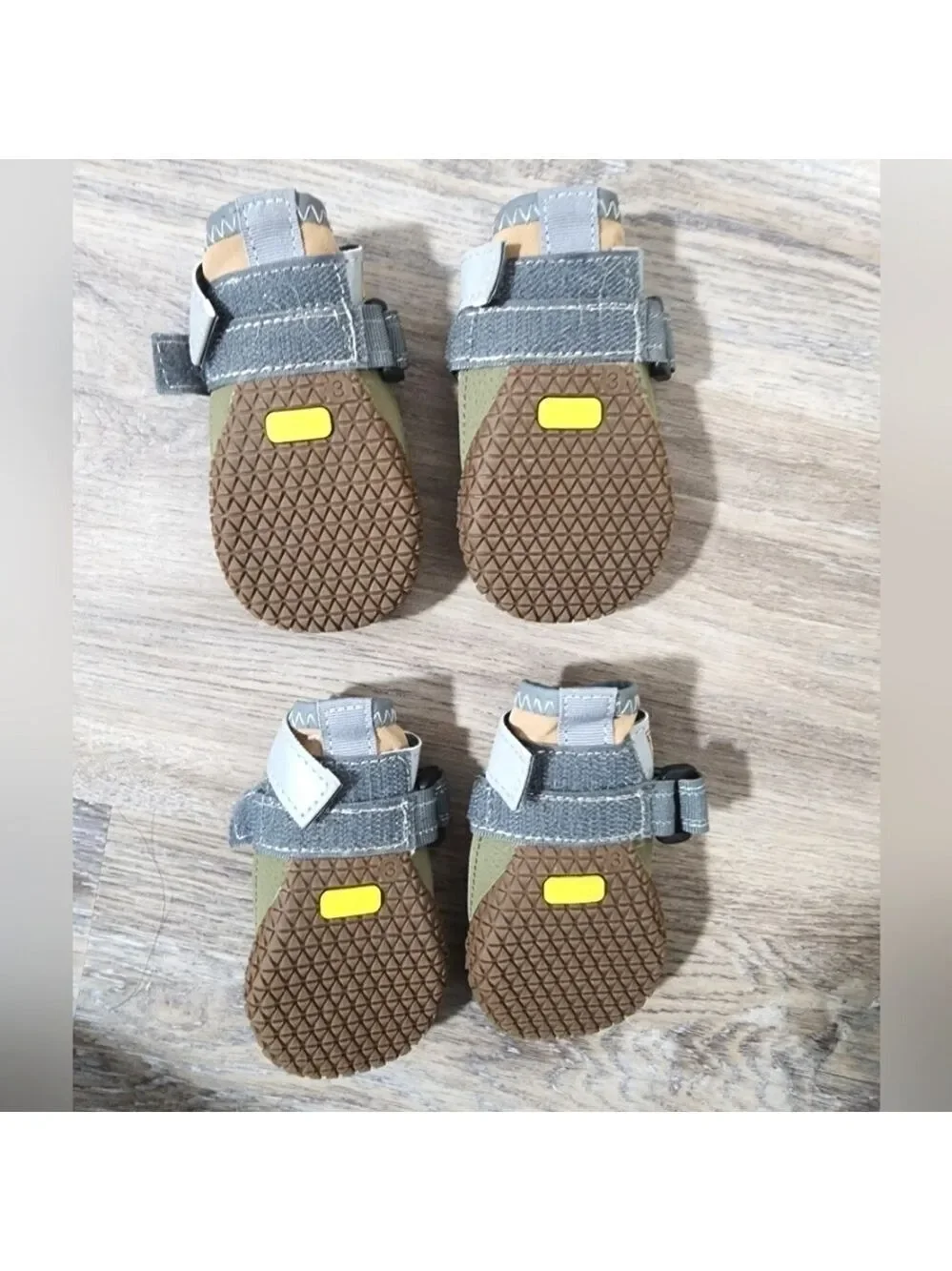 HCPET 4 Piece Dog Boots Waterproof Dog Shoes for Medium Large Dogs Size 3 - New